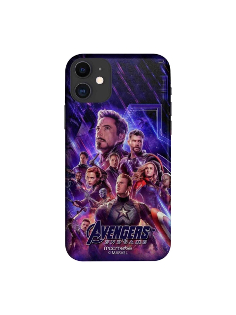 

macmerise Blue & Purple Avengers Endgame Poster iPhone 11 Case