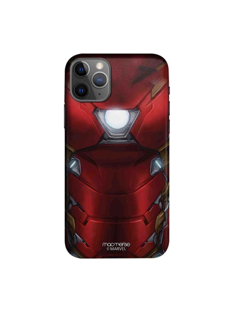 

macmerise Red & Grey Suit Up Ironman Ironman Anti Slip Grip iPhone 11 Pro Back Cover