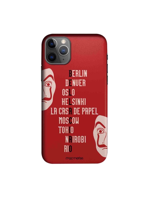 

macmerise Red & White The Heist Squad iPhone 11 Pro Mobile Case