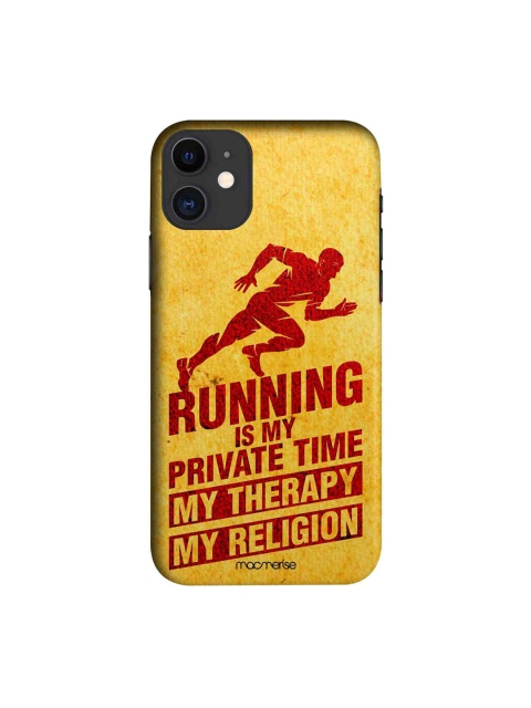 

macmerise Yellow & Red Religion Of Running iPhone 11 Case