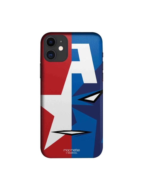 

macmerise Blue & Red Face Focus Captain America iPhone 11 Case