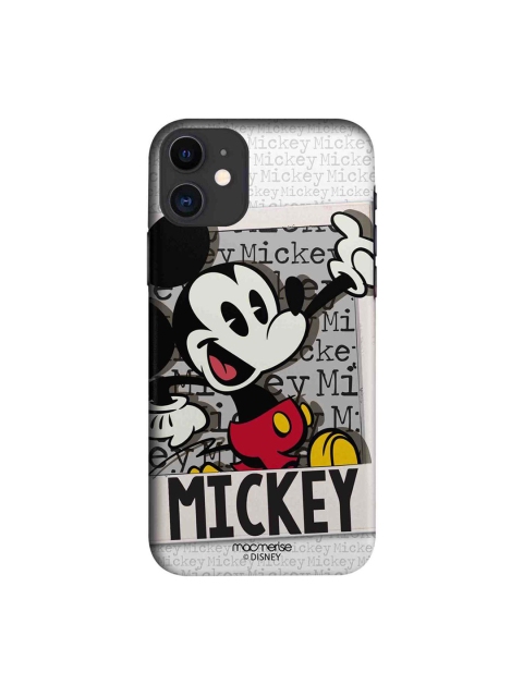 

macmerise Grey & Black Hello Mr Mickey Printed iPhone 11 Case
