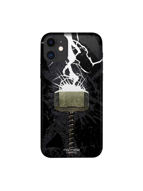 

macmerise Black & Grey The Thunderous Hammer Printed iPhone 11 Case