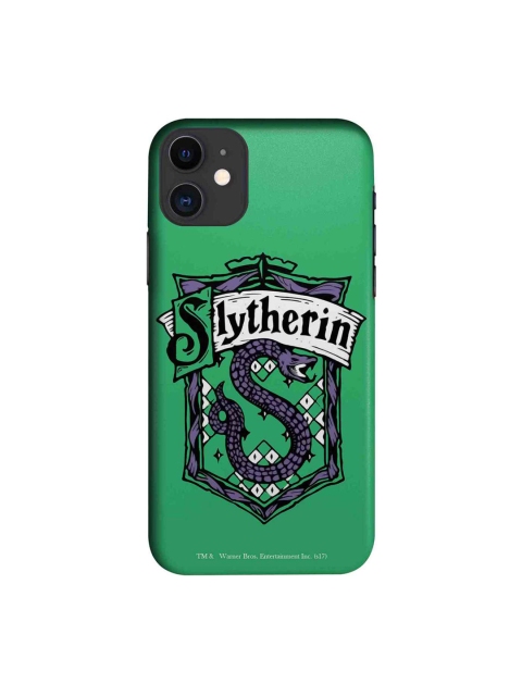 

macmerise Green & Grey Crest Slytherin Printed iPhone 11 Case
