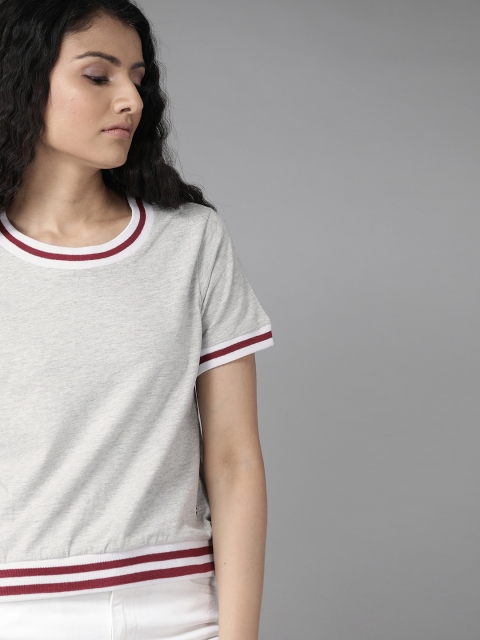 

Roadster Women Grey Solid Top