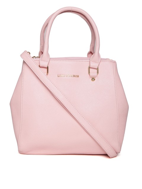 

Lino Perros Pink Textured Handbag with Sling Strap