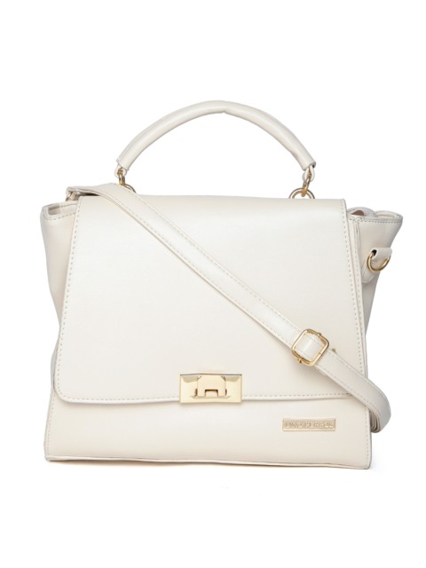 

Lino Perros Cream-Coloured Satchel with Sling Strap
