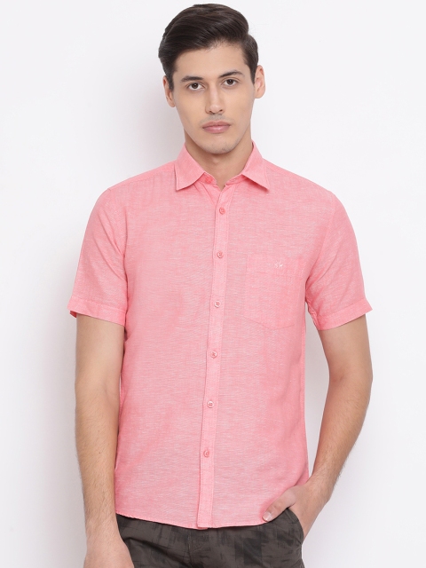 

Crimsoune Club Men Pink Slim Fit Solid Casual Shirt