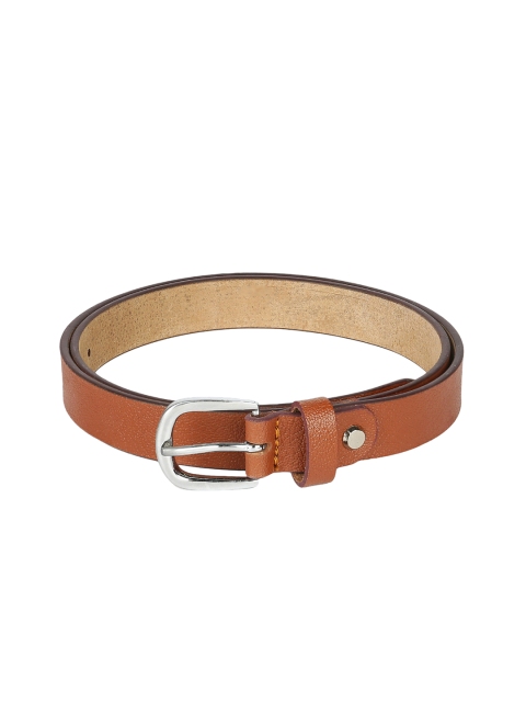 

CRUSSET Women Tan Brown Leather Solid Belt