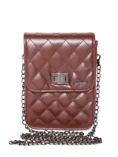 

Lino Perros Black Quilted Sling Bag, Brown