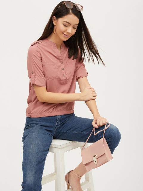 

Harpa Women Nude Pink Solid Top