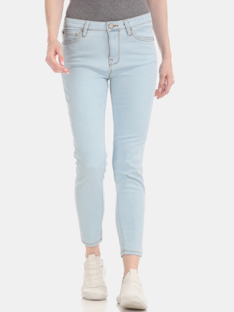 

Aeropostale Women Blue Slim Fit Mid-Rise Clean Look Stretchable Jeans