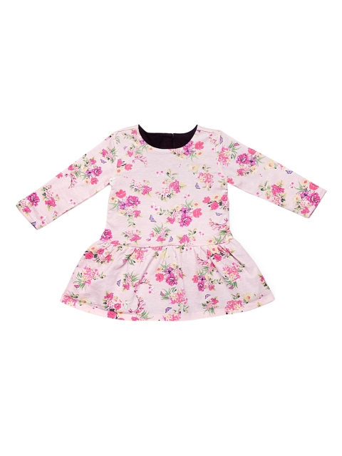 

Chicco Girls Pink Printed Drop-Waist Dress