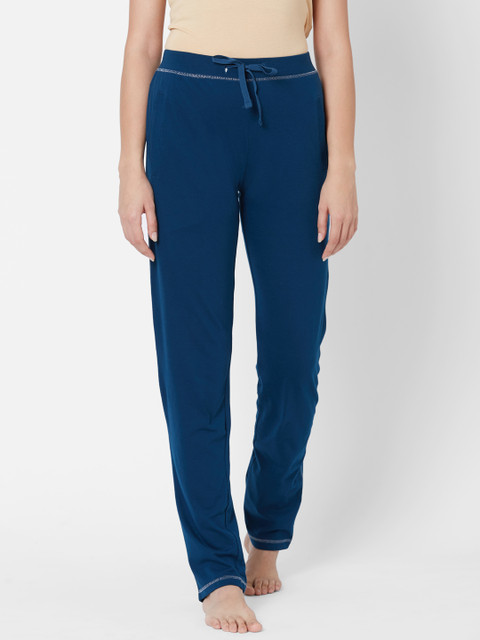 

Sweet Dreams Women Navy Blue Solid Lounge Pants