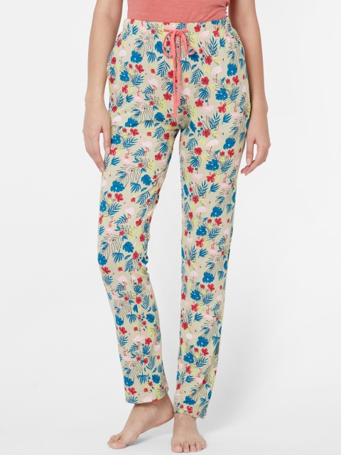 

Sweet Dreams Women Multicoloured Tropical Printed Lounge Pants, Multi
