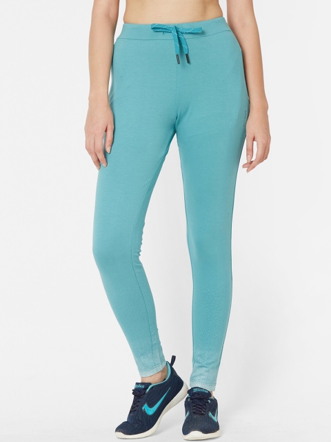 

Sweet Dreams Women Sea Green Solid Slim-Fit Track Pants