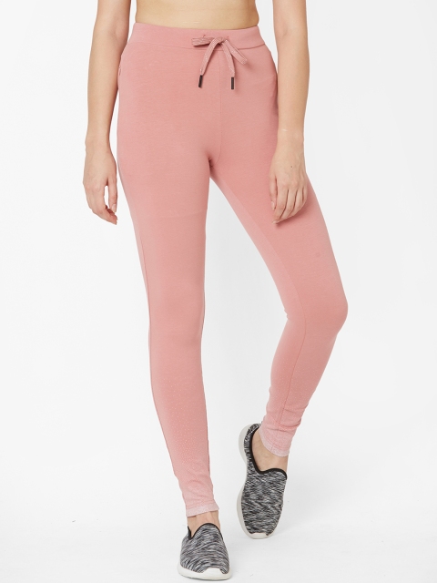 

Sweet Dreams Women Pink Solid Slim-Fit Track Pants