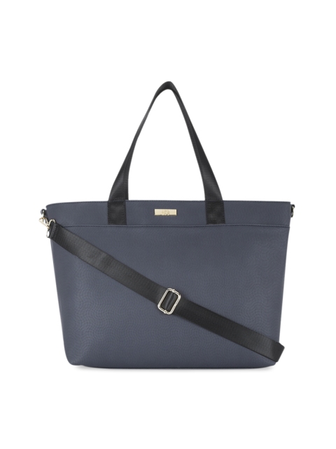 

AND Navy Blue Solid Shoulder Bag