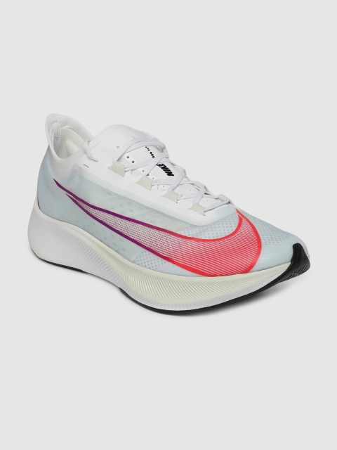 

Nike Men White ZOOM FLY 3 Running Shoes