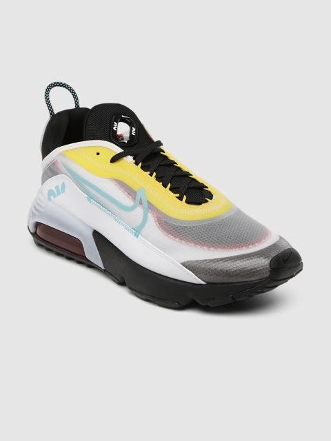 

Nike Men White & Grey AIR MAX 2090 Colourblocked Sneakers