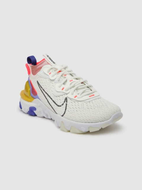 

Nike Women White NSW REACT VISION Colourblocked Sneakers
