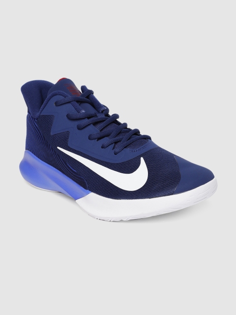 

Nike Unisex Blue PRECISION IV Mid-Top Basketball Shoes