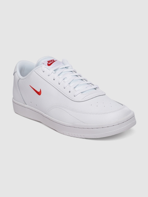

Nike Men White COURT VINTAGE Leather Sneakers