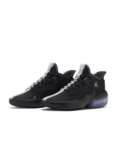

Nike Men Black & Grey Woven Design Jordan React Elevation PF Basketball Shoes