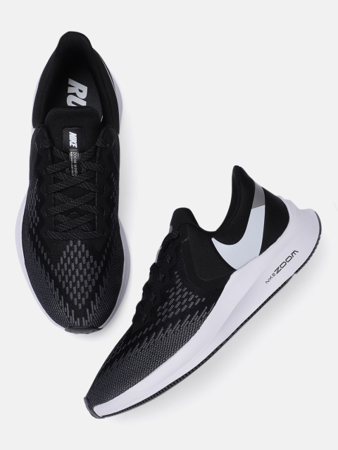 

Nike Women Black ZOOM WINFLO 6 Running Shoes