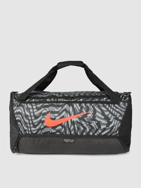 

Nike Unisex Black & Grey BRSLA Duffel Bag