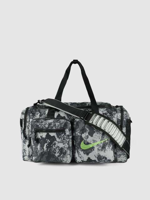 

Nike Men Black Printed Utility Duffel Bag