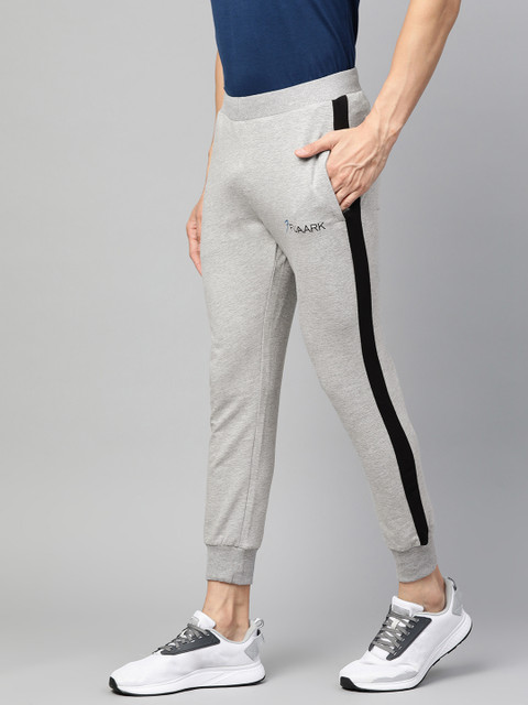 

Fuaark Men Grey Melange Slim Fit Solid Training Joggers
