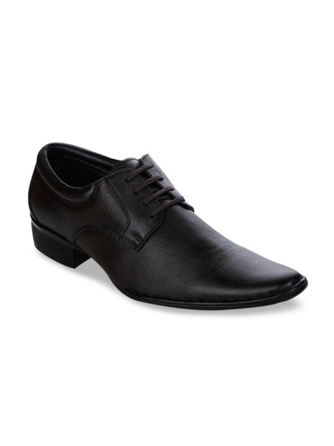 

Liberty Men Black Solid Leather Formal Derbys