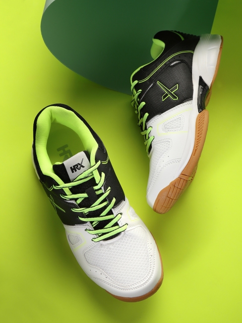

HRX by Hrithik Roshan Men White & Black Racquet sports Non Marking Court Shoe