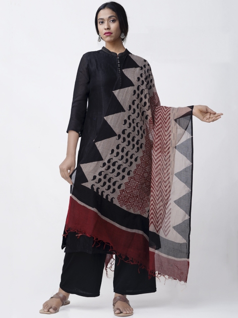 

Unnati Silks Multicoloured Printed Sustainable Dupatta, Multi