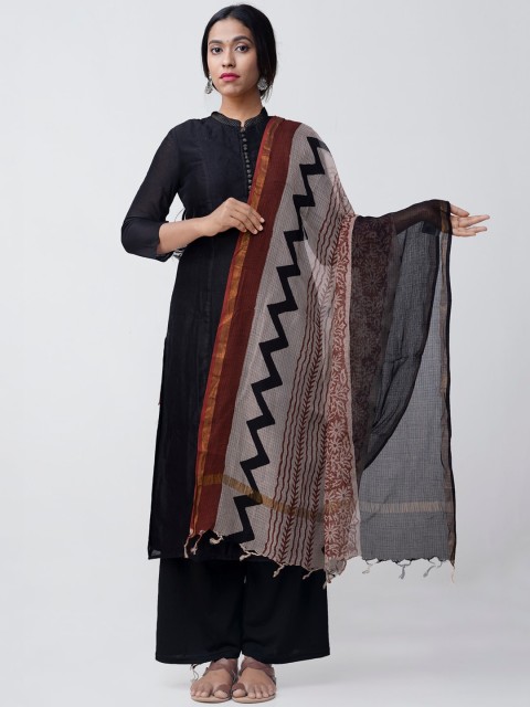 

Unnati Silks Multicoloured Printed Sustainable Dupatta, Multi