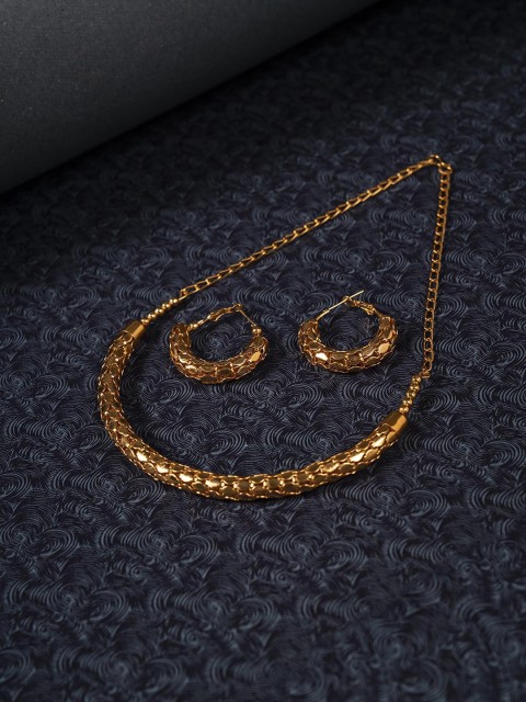 

Shoshaa Gold-Plated Contemporary Jewellery Set