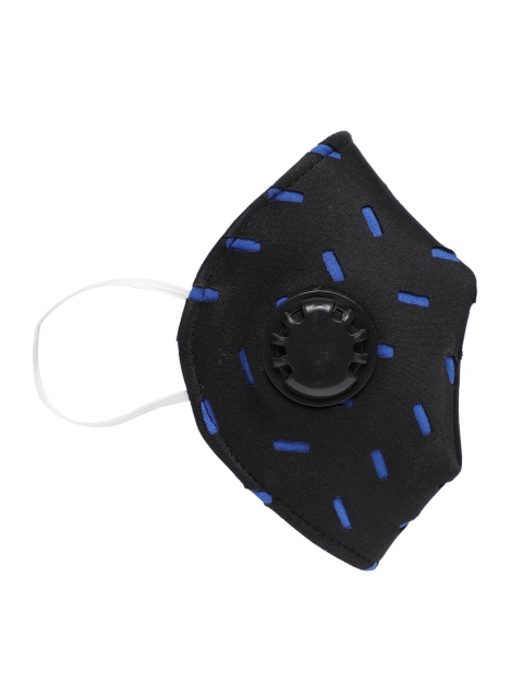 

AUDSTRO Unisex Printed 5-Ply Valved Anti-Bacterial Protective Outdoor Mask, Black