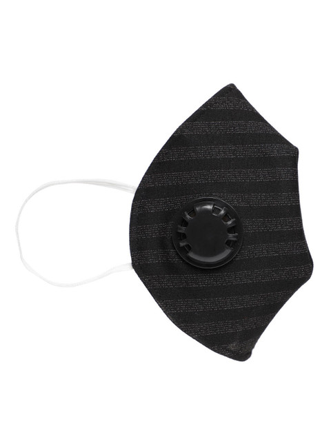 

AUDSTRO Unisex Black & Grey Striped 5 Ply Reusable Protective Outdoor Face Mask