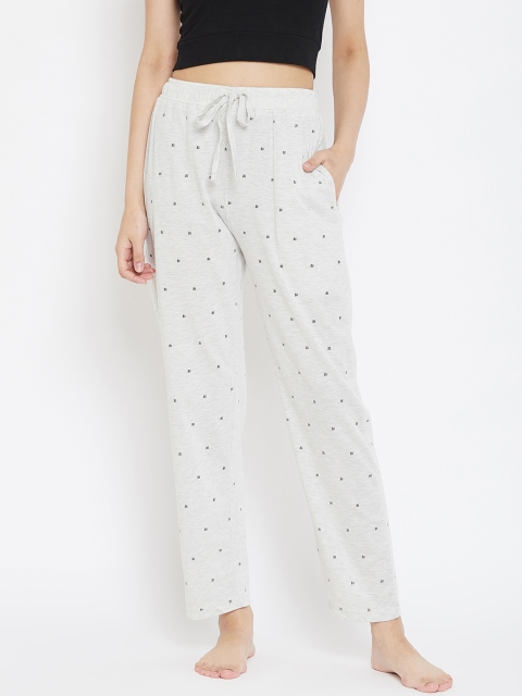 

Okane Women Grey Printed Lounge Pants