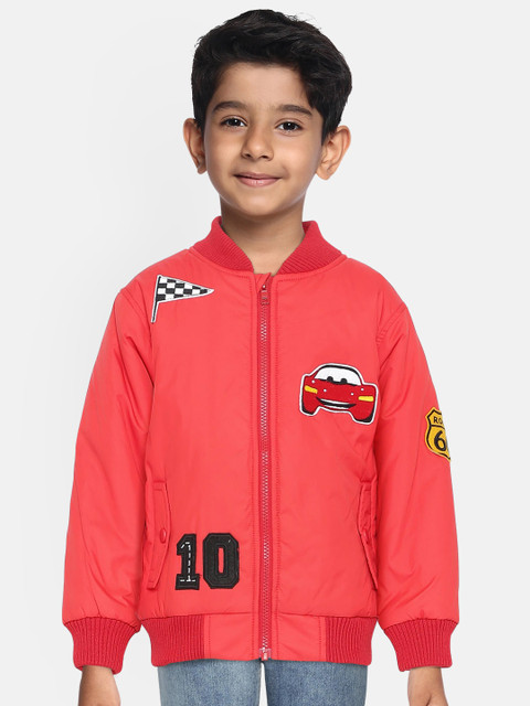 

YK Disney Boys Red Cars Applique Bomber Jacket