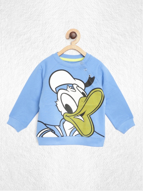 

YK Disney Infant Boys Blue & White Donald Duck Print Pure Cotton Sweatshirt