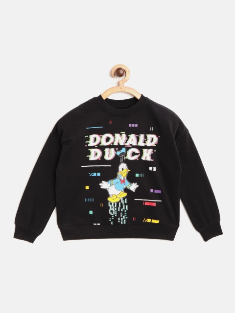 

YK Disney Boys Black & White Donald Duck Print Sweatshirt