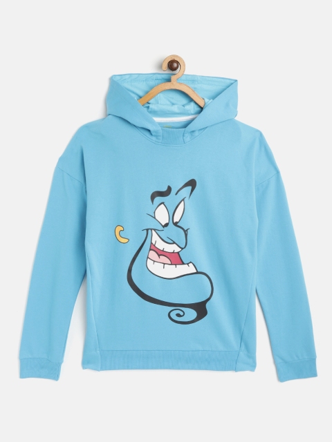 

YK Disney Boys Blue Genie Print Hooded Sweatshirt