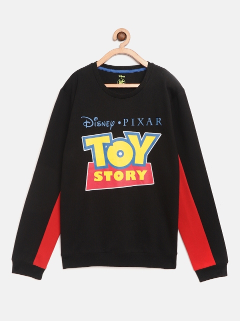 

YK Disney Boys Black & Yellow Printed Sweatshirt