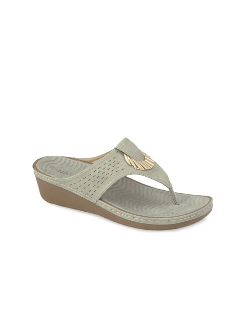 

Khadims Women Grey Solid Comfort Heels