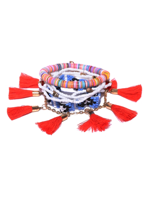 

Blueberry Set of 7 Multicoloured Beaded Bracelet, Multi