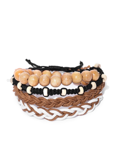 

Blueberry Men Set of 4 Handcrafted Elasticated Bracelets, Multi