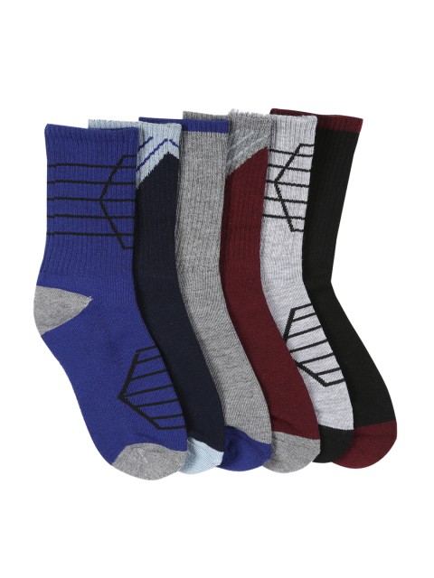 

The Childrens Place Boys Pack of 6 Assorted Calf-Length Socks