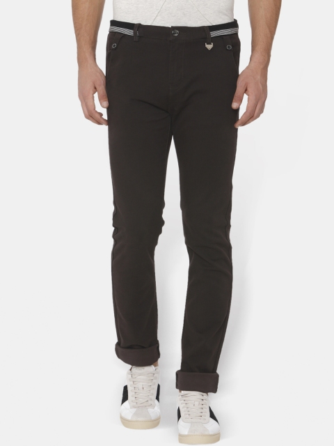 

Rex Straut Jeans Men Brown Slim Fit Solid Regular Trousers